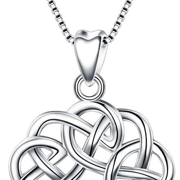 Jewelry - Sterling Silver Celtic Infinity Necklace 19.3in Gift for Women Boss Mom Friend